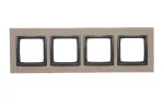 Simon 54 Nature WMDZ-0140xS-093 Ramka 4-krotna Nature-Beton, FUNDA MENTE, IP20/IP44* (*IP44-należy zastosować zestaw uszczelek DUN4)