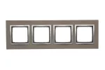 Simon 54 Nature WMDZ-0140xS-096 Ramka 4-krotna Nature-Beton, MOKRA ROBOTA, IP20/IP44* (*IP44-należy zastosować zestaw uszczelek DUN4)