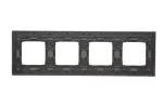 Simon 54 Nature WMDZ-0140xS-096 Ramka 4-krotna Nature-Beton, MOKRA ROBOTA, IP20/IP44* (*IP44-należy zastosować zestaw uszczelek DUN4)