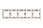 Simon 54 Nature WMDZ-0150xS-091 Ramka 5-krotna Nature-Beton, AL BETONE, IP20/IP44* (*IP44-należy zastosować zestaw uszczelek DUN5)