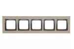 Simon 54 Nature WMDZ-0150xS-093 Ramka 5-krotna Nature-Beton, FUNDA MENTE, IP20/IP44* (*IP44-należy zastosować zestaw uszczelek DUN5)