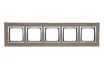 Simon 54 Nature WMDZ-0150xS-096 Ramka 5-krotna Nature-Beton, MOKRA ROBOTA, IP20/IP44* (*IP44-należy zastosować zestaw uszczelek DUN5)