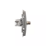 Simon Basic WMUA-0510xx-J011 Gniazdo antenowe typu "F" + RJ45 kat.6 (moduł); stal inox