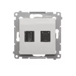Simon 54 WMDH-01xxx1-011 Gniazdo HDMI + RJ45 kat.6. (moduł); biały