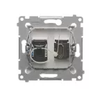 Simon 54 WMDH-01xxx1-011 Gniazdo HDMI + RJ45 kat.6. (moduł); biały