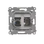 Simon 54 WMDH-01xxx1-043 Gniazdo HDMI + RJ45 kat.6. (moduł); srebrny mat