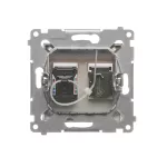 Simon 54 WMDH-01xxx1-046 Gniazdo HDMI + RJ45 kat.6. (moduł); brąz mat