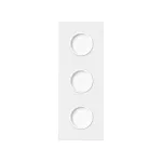 Simon 100 W100-10020315x-230 Panel 3-krotny: 3 gniazda zasilające; biały mat