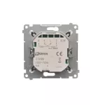 Simon 54 WMDR-141xx1-044 Regulator temperatury z wyświetlaczem z czujnikiem wewnętrznym (moduł) 16(2) A, 230V~; złoty mat