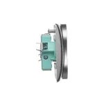 Simon Basic WMBW-102101-H011 Gniazdo wtyczkowe z uziemieniem podwójne, z funkcją niezmienności faz, 16A, 250V~, zaciski śrubowe. Kompletne - nie do ramek; satynowy