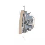 Simon 54 WMDL-0312xx-041 Przycisk potrójny z podświetleniem LED (moduł) 10AX, 250V~, szybkozłącza; kremowy