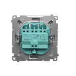 Simon Basic WMUL-020xx1-H011 Łącznik potrójny (moduł) 10AX, 250V~, szybkozłącza; satynowy