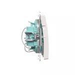Simon Basic WMUL-020xx2-1011 Łącznik potrójny z podświetleniem LED (moduł) 10AX, 250V~, szybkozłącza; biały