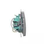 Simon Basic WMUL-020xx2-4011 Łącznik potrójny z podświetleniem LED (moduł) 10AX, 250V~, szybkozłącza; srebrny mat