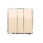 Simon Basic WMUL-020xx3-9011 Przycisk potrójny (moduł) 10AX, 250V~, szybkozłącza; beż