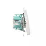 Simon Basic WMUL-0401xx-1011 Łącznik roletowy trójpozycyjny 1-0-2 (moduł); biały