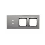 Simon 54 Touch WMDZ-01124S-071 Panel dotykowy S54 Touch, 3 moduły, 2 pola dotykowe pionowe + 2 otwory na osprzęty S54, srebrna mgła