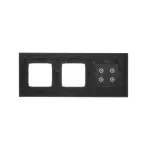 Simon 54 Touch WMDZ-01125S-073 Panel dotykowy S54 Touch, 3 moduły, 4 pola dotykowe + 2 otwory na osprzęty S54, zastygła lawa