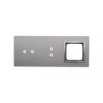 Simon 54 Touch WMDZ-01128S-071 Panel dotykowy S54 Touch, 3 moduły, 2 pola dotykowe poziome + 2 pola dotykowe pionowe + 1 otwór na osprzęt S54, srebrna mgła