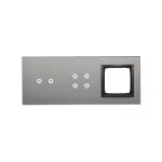 Simon 54 Touch WMDZ-01129S-072 Panel dotykowy S54 Touch, 3 moduły, 2 pola dotykowe poziome + 4 pola dotykowe + 1 otwór na osprzęt S54, burzowa chmura