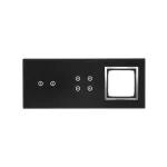 Simon 54 Touch WMDZ-01129S-074 Panel dotykowy S54 Touch, 3 moduły, 2 pola dotykowe poziome + 4 pola dotykowe + 1 otwór na osprzęt S54, księżycowa lawa