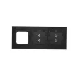 Simon 54 Touch WMDZ-01130S-073 Panel dotykowy S54 Touch, 3 moduły, 2 pola dotykowe pionowe + 2 pola dotykowe pionowe + 1 otwór na osprzęt S54, zastygła lawa