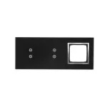 Simon 54 Touch WMDZ-01130S-074 Panel dotykowy S54 Touch, 3 moduły, 2 pola dotykowe pionowe + 2 pola dotykowe pionowe + 1 otwór na osprzęt S54, księżycowa lawa