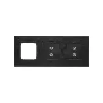 Simon 54 Touch WMDZ-01130S-074 Panel dotykowy S54 Touch, 3 moduły, 2 pola dotykowe pionowe + 2 pola dotykowe pionowe + 1 otwór na osprzęt S54, księżycowa lawa