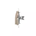 Simon 54 WMDO-SA14x1-044 Oprawa oświetleniowa LED, 14 V DC, 0.56 W, białe zimne 5700K; złoty mat !Wymagany zasilacz 14V