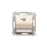 Simon 54 WMDO-SCAxx1-044 Oprawa oświetleniowa LED z czujnikiem ruchu, 230 V AC, 1.4 W, białe zimne 5700K; złoty mat