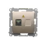 Simon 54 WMDK-0601xx-044 Gniazdo światłowodowe / optyczne pojedyncze SC/APC (moduł); złoty mat