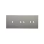 Simon 54 Touch WMDZ-01135S-071 Panel dotykowy S54 Touch, 3 moduły, 1 pole dotykowe + 2 pola dotykowe poziome + 2 pola dotykowe poziome, srebrna mgła