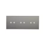 Simon 54 Touch WMDZ-01136S-071 Panel dotykowy S54 Touch, 3 moduły, 2 pola dotykowe poziome + 2 pola dotykowe poziome + 2 pola dotykowe poziome, srebrna mgła