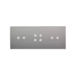 Simon 54 Touch WMDZ-01159S-071 Panel dotykowy S54 Touch, 3 moduły, 2 pola dotykowe poziome + 4 pola dotykowe + 2 pola dotykowe poziome, srebrna mgła