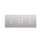 Simon 54 Touch WMDZ-01163S-071 Panel dotykowy S54 Touch, 3 moduły, 2 pola dotykowe pionowe + 4 pola dotykowe + 2 pola dotykowe pionowe, srebrna mgła