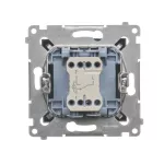 Simon 54 WMDL-0610xU-048 Łącznik schodowy z podświetleniem LED bez piktogramu (moduł) 10AX, 250V~, szybkozłącza; antracyt