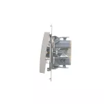 Simon 54 WMDL-0700xx-043 Łącznik krzyżowy bez piktogramu (moduł) 10AX, 250V~, szybkozłącza; srebrny mat
