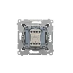 Simon 54 WMDL-0710xx-046 Łącznik krzyżowy z podświetleniem LED bez piktogramu (moduł) 10AX, 250V~, szybkozłącza; brąz mat