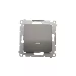Simon 54 WMDL-0710xx-048 Łącznik krzyżowy z podświetleniem LED bez piktogramu (moduł) 10AX, 250V~, szybkozłącza; antracyt