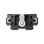 Simon 100 W100-10000201x-039 Łącznik schodowy naciskowy (mechanizm 1/2, bez ramki montażowej) 10 AX, 250V~, 1click