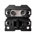 Simon 100 W100-10000471x-039 Gniazdo antenowe R/TV-SAT przelotowe + komputerowe RJ45 kat.6 (mechanizm, bez ramki montażowej), zaciski śrubowe