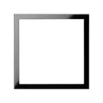 Simon 100 W100-10000610x-138 Ramka matrix 1-krotna; czarny