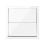 Simon 100 W100-10020103x-130 Panel 1-krotny: 2 klawisze; biały Do wyczerpania stanów magazynowych