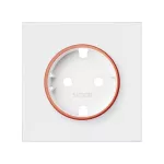 Simon 100 W100-10000037x-230 Pokrywa do gniazda schuko z czerwonym pierścieniem; biały mat