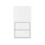 Simon 100 W100-10020213x-230 Panel 2-krotny: 2 klawisze; biały mat