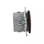 Simon 54 GO WMDC-013NxP-046 Sterownik do rolety, żaluzji, markiz, firan, sterowany smartfonem [Wi-Fi] - SHUTTER; 2x5 A, 230 V, (moduł); brąz mat