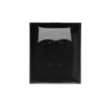 Simon Aquaclick WA-CGSZ4CZ-xx-49Ax Gniazdo wtyczkowe natynkowe, Schuko, 4-krotne, klapka transparentna, z przesłonami, IP44, 16A, 250V~, szybkozłącza; czarny