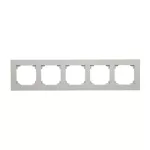 Simon 55 WMDZ-01105x-0143 Ramka 5-krotna LINE; Aluminium mat