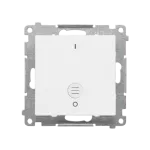 Simon 55 WMDL-0P1xx5-111 Łącznik dwubiegunowy z podświetleniem LED (moduł) 10 AX, 250 V~, szybkozłącza; Biały mat