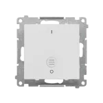 Simon 55 WMDL-0P1xx5-114 Łącznik dwubiegunowy z podświetleniem LED (moduł) 10 AX, 250 V~, szybkozłącza; Jasnoszary mat